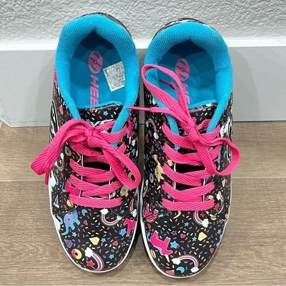 Heelys Split Kids Skate Shoes Black Unicorn Youth Size 6Youth Women 7 NO WHEELS - Picture 2 of 16